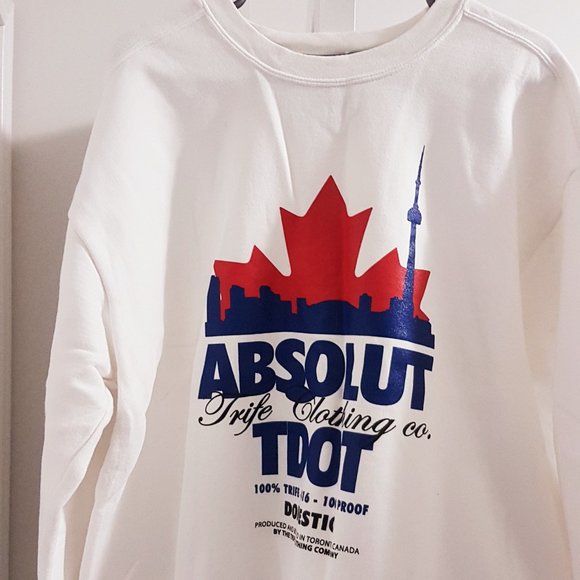 Trife Toronto White Crewneck Sweatshirt - Picture 1 of 2